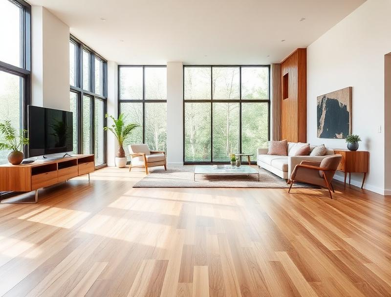 Hardwood installation example